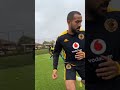 Kaizer Chiefs training session before the game on Saturday 🖤✌🏻