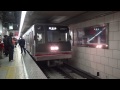 次から次へと電車が来る大阪地下鉄御堂筋線梅田駅1番線の平日朝通勤ラッシュ　7時20分過ぎ～9時30分頃まで