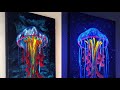 Chain Pull Jellyfish!!! Must See!! Florescent Paint!! Black Light Surprise!!!