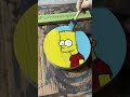 Bart Simpson satisfying ASMR painting