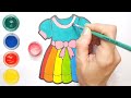 Drawing and Painting Idea | Rainbow Dress Drawing for little Artists 🌈 | Fun and Easy