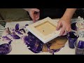 (15) Dip Technique with Purple Acrylic Pour
