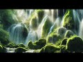 Tranquil Music for Relaxation in a Serene Waterfall Garden