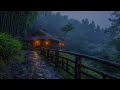 When the Rain Forest | The Sound of Rain Helps the Soul Find Peace Next to the Small House