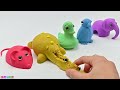 Satisfying Video l How To Make Rainbow Animals with Kinetic Sand Cutting ASMR