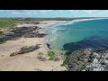 Drone flight over Godrevy Lighthouse