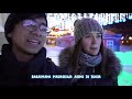 Begini Penjelasan Cewek Kazakhstan tentang Patung Es di Rusia.