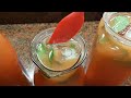 Watermelon-Melon-Kiwi-lemon-Pinapple lemon and  Ginger Juice/Healthy Refreshing Summer Juice.