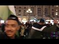 Palestinian dubkeh dancing, الدبكة فلسطينية ترقص في لندن, Piccadilly circus, London UK, 6th Nov 2021