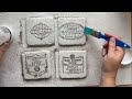Mastering IOD stamps on DIY Coasters