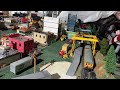 HO Diesel and Steam locomotives Running on the Layout