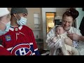 Habs visit local hospitals for the holidays
