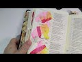 flip through of Psalms - Bible journaling