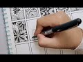 18 Beautiful Zentangle Pattern For Beginners |Zentangle Art |Doodle Art | Zen-doodle