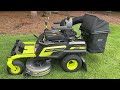 Ryobi Z42Li brushless 80v mower and soft top bagger with boost.