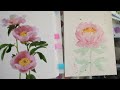 Day 13 World Watercolor Month A Flower Everyday - Peony - Flower Color Guide