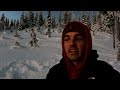 Solo Overnight Backcountry Snowboarding in North Idaho