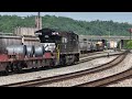 Coming and Going at the CSX Queensgate & Norfolk Southern Gest Street Yards (Sped-Up Version)