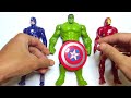 Assemble Marvel Toys ~ CAPTAIN AMERICA VS HULK VS IRONMAN ~ Avengers Superheroes Assemble Toys