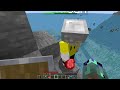 10 FRIENDS on one UNDERWATER BLOCK in Minecraft!