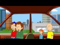 Caillou Misbehaves On A Road Trip Gets Grounded