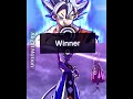 Perfected ultra instinct Goku ￼vs Beerus Full power