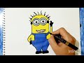 Minion drawing tutorial for kids | How to draw Minion.