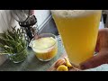 Pineapple ginger lemon weight loss drink