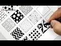 300 zentangle patterns part 4 || zentangle patterns with names || zentangle with me