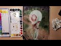 FULLY GRANULATING watercolor portrait - The CREEPER