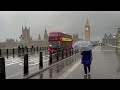 Tourists Love THIS London Weather? Grey & Rainy Central London Walk - 4K HDR 60FPS