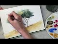 An Easy and Fun Way to Paint Trees in Watercolour | Loose Painting Style | Watercolour Tutorial