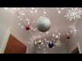 DIY Christmas wonderland hallway