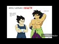 Dragon Ball comic dub| broly around: goku and vegeta
