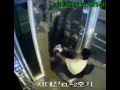 Guy falling down the elevator