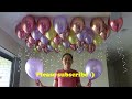 Easiest way to put balloons in the ceiling - without helium