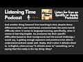 English Listening Podcast - What I Learned From Teaching