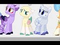 [mlp base edit] Mane 6 redesign - SPEEDPAINT