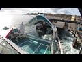 CAR FERRY DEPARTING HELSINGØR, DENMARK. VERY INTERESTING TO SEE HOW THIS WORKS.