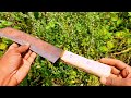 blacksmith Sharpening Knifes & Making Handle #blacksmith #make #knife #viral #trending