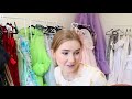 my insane dress collection clear out + trying them all on | GIVEAWAY :)