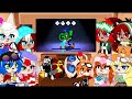 Sonic characters react to FNF VS Sonic.exe restored version(Part 3)