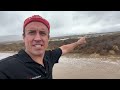 Flash Flood at Border Wall outside San Diego - Tropical Storm Kay