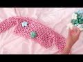 Crochet a cute flower shrug in bed with me! *as a beginner* (mini crochet vlog)