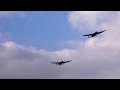 Lancasters (Thumper MKIII and Vera) fly past @ Derwent Reservoir Sept 21, 2014 (3rd pass)