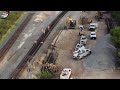 Day after train derailment , video 4