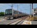 【4K】JR 福知山線・新三田駅手間の踏切   [4K] JR Fukuchiyamasen, railroad crossing just before Shin-Sanda Station