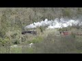 44871 and 45407 blasts over Knucklas Viaduct on the Heart of Wales Line - The Great Britain XVI