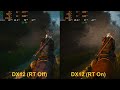 The Witcher 3 Next-Gen PC - DX11 vs DX12 (RT Off) vs DX12 (RT On)