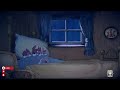 Relax with Sleeping Bunnies in a Rainy Cottage💤Vintage Oldies Music in Another Room / Rain  ASMR 7HR